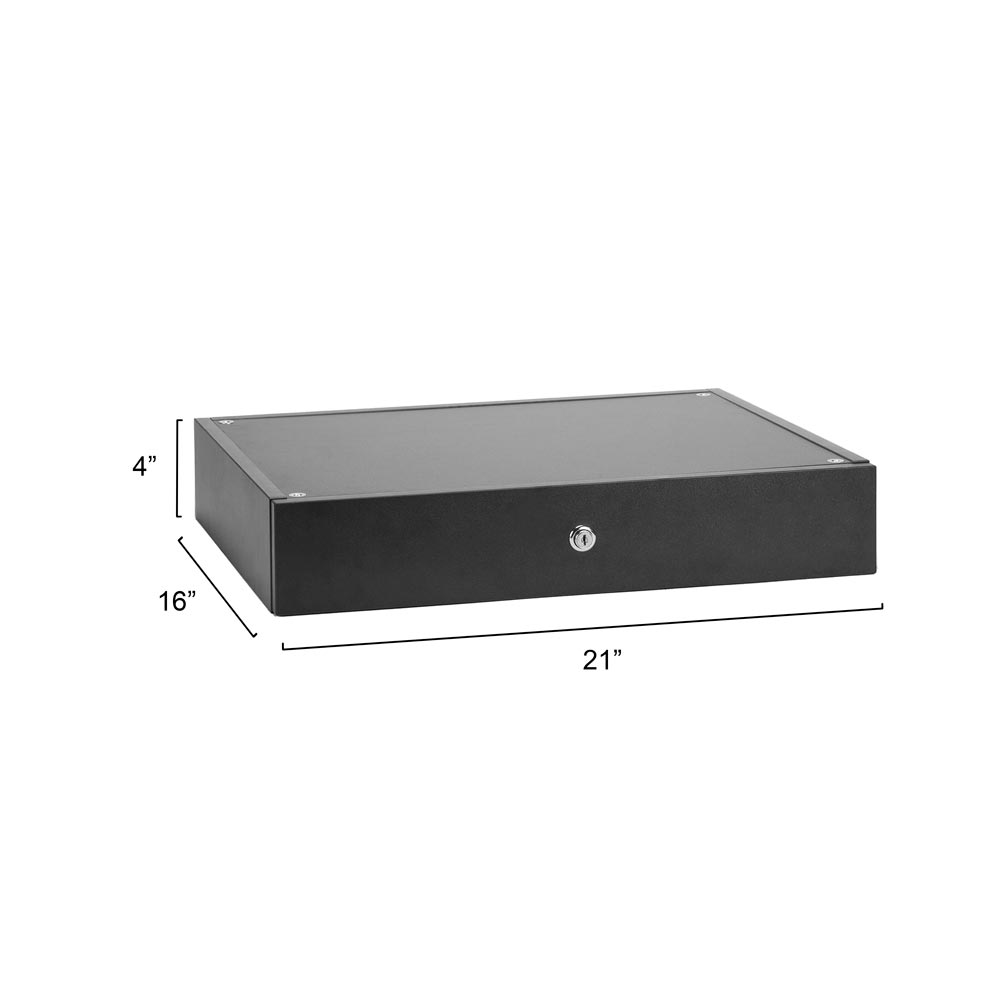 Fellowship Locking Cabinet for Rolling Cart — Black
