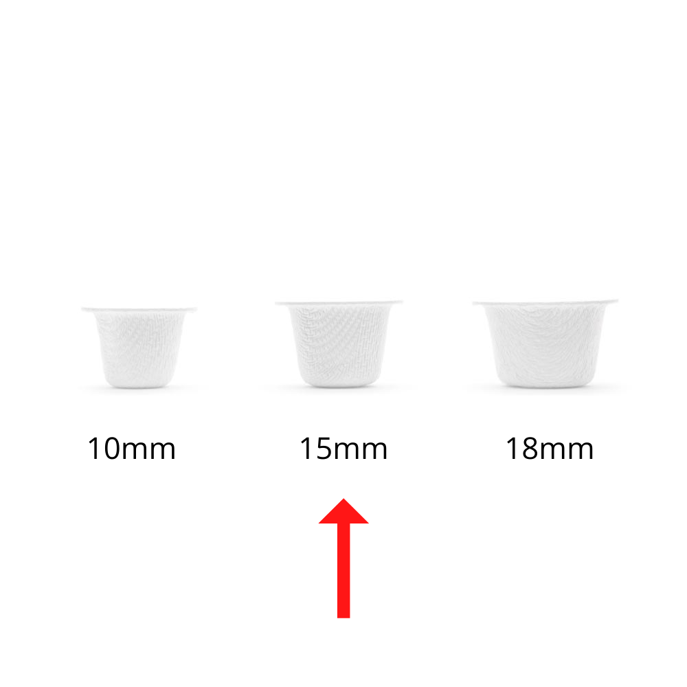 Fellowship Clean Caps — Bag of 200 Biodegradable Ink Cups — 15mm