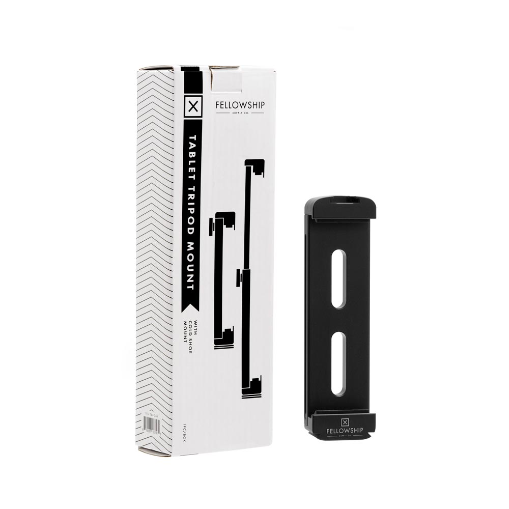 MOJOGEAR Telefoon- & Tablet houder voor statief - voor smartphone en tablet tot 18,3 cm breed - met Cold Shoe-Mount - Zwart MOJOGEAR Telefoon- & Tablet houder voor statief - voor smartphone en tablet tot 18,3 cm breed - met Cold Shoe-Mount - Zwart