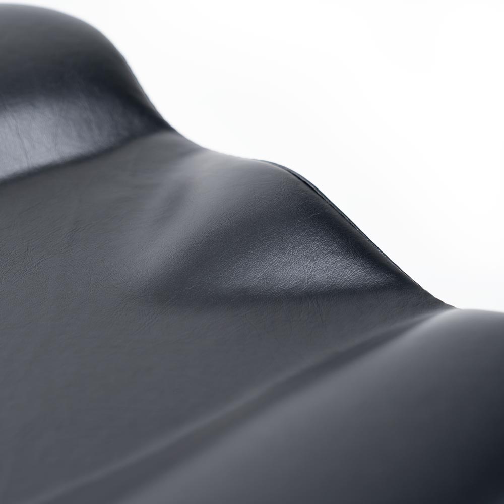 Contoured seat detail on Adjustable Tattoo Artist Chair 9942 on white background