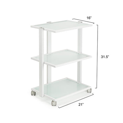 Fellowship Rolling Cart — White