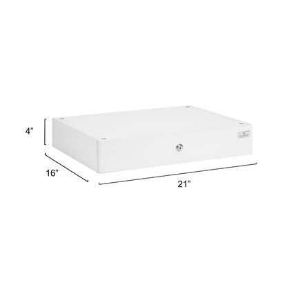 Fellowship Locking Cabinet for Rolling Cart — White