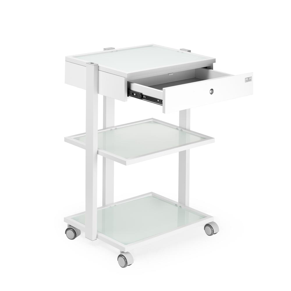 Fellowship Locking Cabinet for Rolling Cart — White