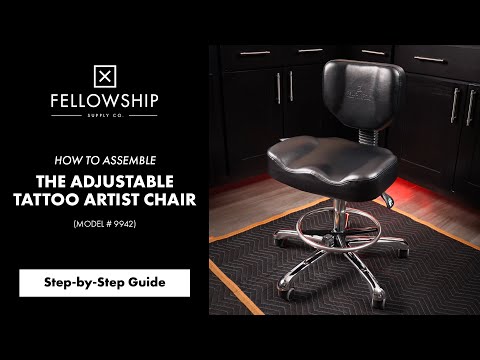 Adjustable Black Tattoo Artist Chair 9942