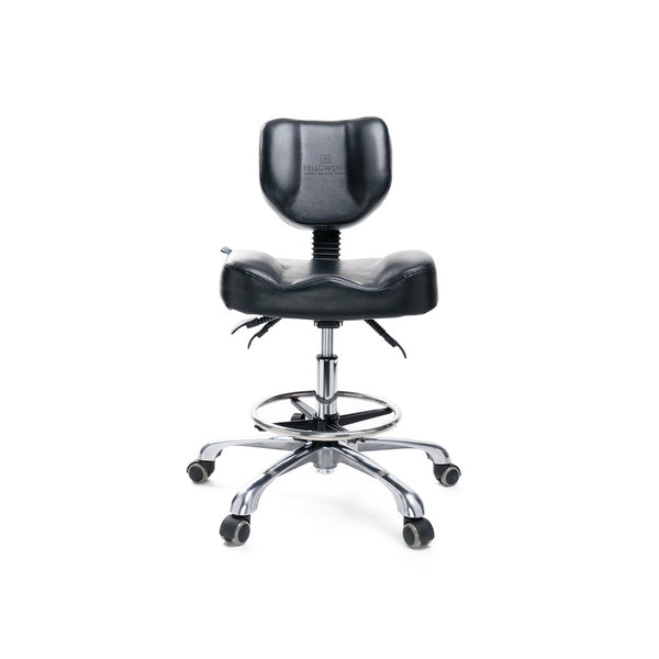 Adjustable Tattoo Artist Chair 9942 full front on white background, full 1000px size