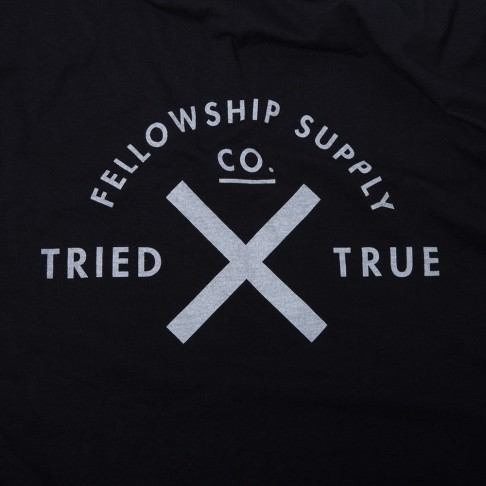 Fellowship Black Tried X True Tee