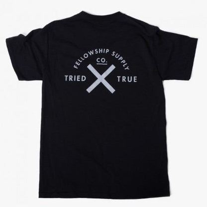 Fellowship Black Tried X True Tee