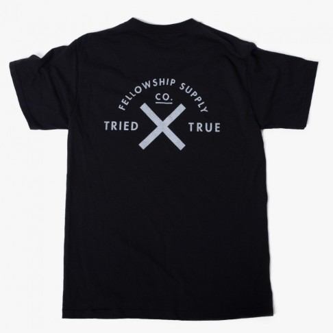 Fellowship Black Tried X True Tee
