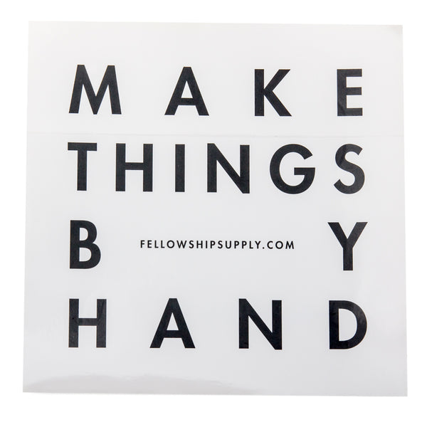 Make Things By Hand Promo Sticker (Thumbnail)