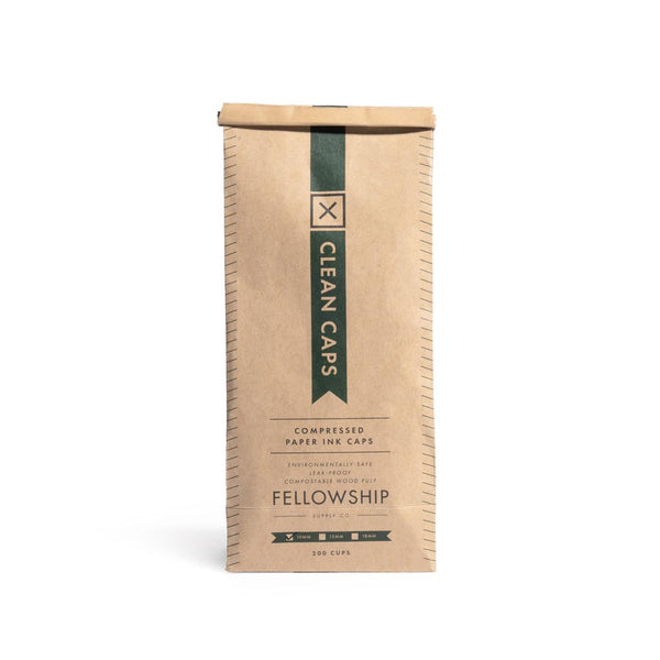 Fellowship Clean Caps — Bag of 200 Biodegradable Ink Cups — 10mm